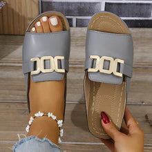 Load image into Gallery viewer, Chain Wedge Platform Peep-Toe Sandals – 5 Colors EU 36–45
