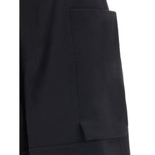 Load image into Gallery viewer, Rick Owens Black Wool Cargo Pants
