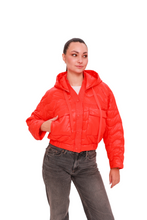 Load image into Gallery viewer, Lexi Cropped Jacket in Coral
