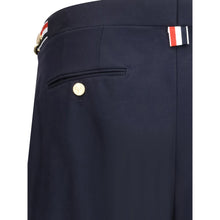 Load image into Gallery viewer, Thom Browne Blue Wool Casual Pants
