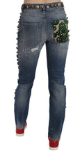 Load image into Gallery viewer, Dolce &amp; Gabbana Distressed Embellished Buttons Denim Pants Jeans
