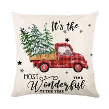 Load image into Gallery viewer, Christmas Decorations Pillow Covers Sofa Square Throw Pillow Cases Stamping Snowflake Waist Cushion Cover Home Bed Decor
