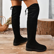 Load image into Gallery viewer, Women’s Elastic Knee-High Boots – Thick Sole Solid Color Fashion Boots
