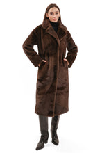 Load image into Gallery viewer, Faux Mink Effect Fur Coat

