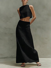 Load image into Gallery viewer, Women's Sleeveless Slimming Maxi Dress Two-Piece Set
