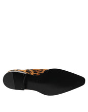 Load image into Gallery viewer, Dolce &amp; Gabbana Brown Leopard Calf Fur Ankle Boots Shoes
