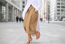 Load image into Gallery viewer, Women's Solid Color Cotton Wide Leg Cropped Pant
