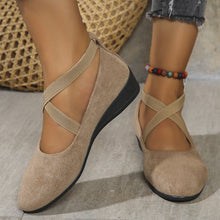 Load image into Gallery viewer, Elastic Band Platform Wedge Pumps – 6 Colors EU 35–43
