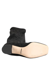 Load image into Gallery viewer, Dolce &amp; Gabbana Black Suede Leather Knee High Boots Shoes
