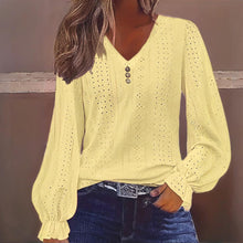 Load image into Gallery viewer, Plus Size Women's V-Neck Solid Top
