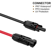 Load image into Gallery viewer, Geosiry 10AWG Solar Extension Cable – 30ft (1 Red + 1 Black)
