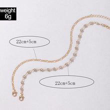 Load image into Gallery viewer, Light Luxury Jewelry Diamond Double Anklet Simple
