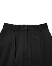 Load image into Gallery viewer, Dolce &amp; Gabbana Black Zip Detailed Wool Straight Leg Pants
