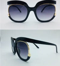 Load image into Gallery viewer, Cat Eye Half-Frame UV400 Sunglasses – Women’s Fashion Eyewear
