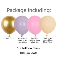 Load image into Gallery viewer, 85Pcs Purple Pink Balloon Arch Garland For Festival Family Engagement Wedding Birthday Theme Anniversary Celebration Decoration For Party
