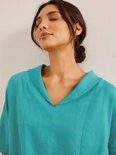 Load image into Gallery viewer, 100% Linen V-Neck Short Sleeve Shirt SIERRA
