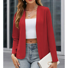 Load image into Gallery viewer, Women’s Plus‑Size Open‑Front Casual Blazer
