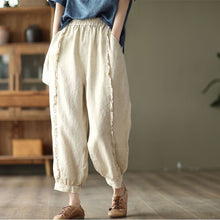 Load image into Gallery viewer, Women's High-Waist Solid-Color Capri Harem Pants
