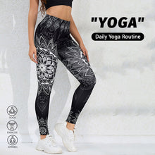 Load image into Gallery viewer, Watercolor Print High-Waist Tummy Control Butt-Lifting Yoga Leggings
