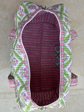 Load image into Gallery viewer, SC - ETA 3/12 - Scottie Pink and Green Floral Duffel Bag
