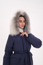 Load image into Gallery viewer, Genuine Silver Fox Down Fill Coat
