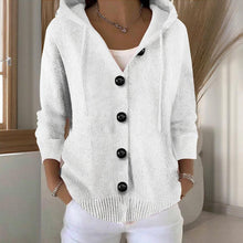 Load image into Gallery viewer, Women’s Button-Down Hoodie Cardigan Sweater Coat
