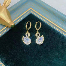 Load image into Gallery viewer, Sweet Rhinestone Swan Earrings for Women - Fashion Jewelry
