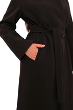 Load image into Gallery viewer, Opéra Midi Cashmere Blend Overcoat in Black
