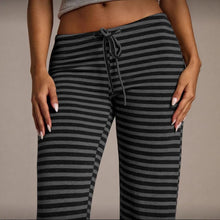 Load image into Gallery viewer, Women’s Striped Wide Leg Flared Casual Pants

