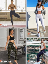 Load image into Gallery viewer, Cropped High-Waisted Leggings – Black &amp; White Barcode Print
