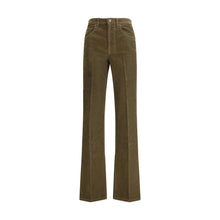 Load image into Gallery viewer, Saint Laurent Green Cotton Casual Pants
