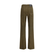 Load image into Gallery viewer, Saint Laurent Green Cotton Casual Pants

