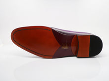 Load image into Gallery viewer, Burnished Calfskin Lace-Up Oxford Purple
