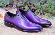Load image into Gallery viewer, Burnished Calfskin Belt Purple
