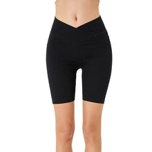 Load image into Gallery viewer, High-Waist Stretchy Denim Shorts with Pockets – Slimming Casual Fitness Shorts

