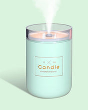 Load image into Gallery viewer, 280ML Ultrasonic Air Humidifier Candle Romantic Soft Light USB Essential Oil Diffuser Car  Aroma Mist Maker
