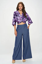 Load image into Gallery viewer, Made in USA Tencel Straight Leg Pants with Side Pockets
