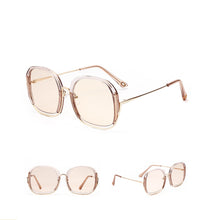 Load image into Gallery viewer, Large Half Frame UV400 Sunglasses – Colorful Fashion Shades
