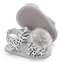 Load image into Gallery viewer, Baby 0-18M Newborn Children Shoes Leopard Cute Ball Wear Non-slip Shoes High Quality Soft And Comfortable Shoe
