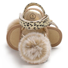 Load image into Gallery viewer, Baby 0-18M Newborn Children Shoes Leopard Cute Ball Wear Non-slip Shoes High Quality Soft And Comfortable Shoe

