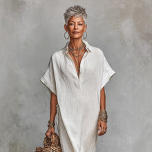 Load image into Gallery viewer, Women’s Loose Long Batwing Sleeve Dress
