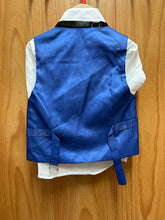 Load image into Gallery viewer, Kids World of USA Blue Floral/Brocade Print 5-Piece Boys Suit
