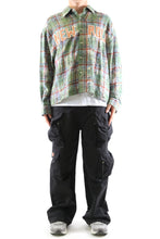 Load image into Gallery viewer, WELD Long Sleeve Washed Flannel Crop Top Button Down Shirt
