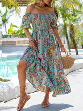 Load image into Gallery viewer, Women’s Paisley One‑Shoulder Maxi Dress
