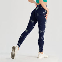 Load image into Gallery viewer, Women's Seamless Tie-Dye Yoga Pants – Knitted High-Waist Leggings
