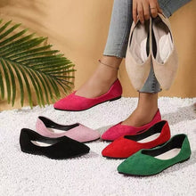Load image into Gallery viewer, Women's Suede Pointed-Toe Flat Shoes
