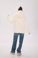 Load image into Gallery viewer, ⇆ Reversible Hooded Wool Blend Jacket
