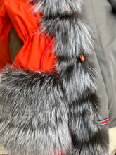 Load image into Gallery viewer, Roma Genuine Silver Fox Fur Rabbit Fur Insulated Parka in Red
