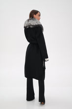 Load image into Gallery viewer, Saga®Furs Silver Fox Wool Alpaca Coat
