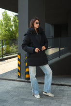 Load image into Gallery viewer, Double-hooded Insulated Bio-Down Coat
